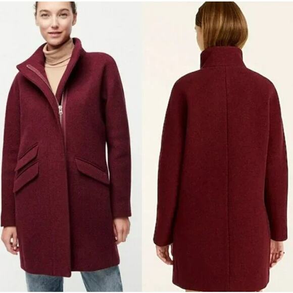 J. Crew Nello Gori Cocoon Coat in Italian Stadium Cloth Wool Blend Jacket - Picture 3 of 14